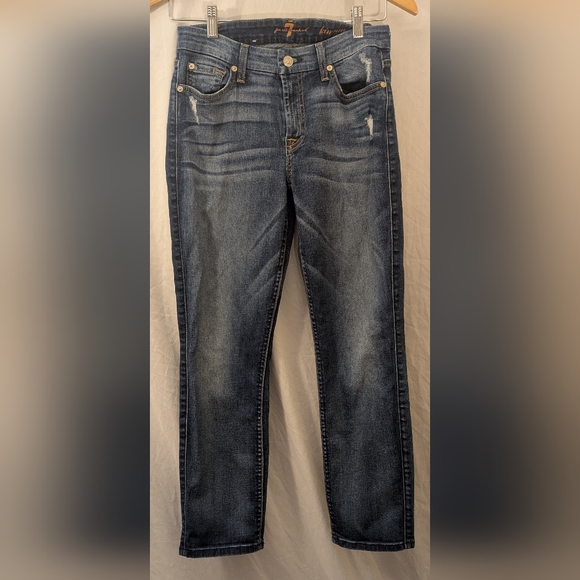 7 For All Mankind Kimmie Crop  Jeans Sz.28 - Picture 1 of 4
